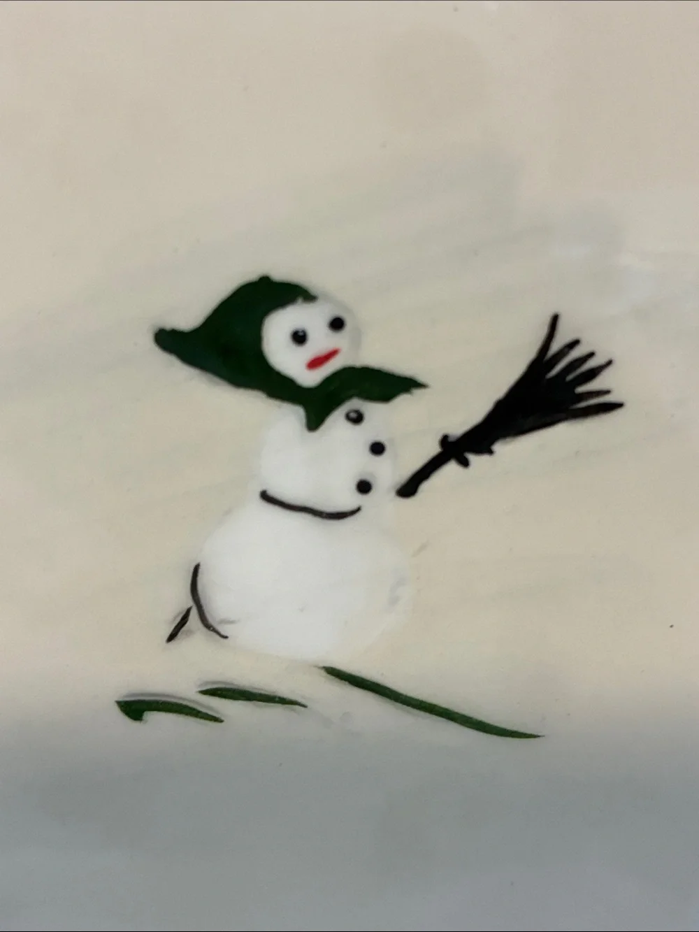 William Sonoma Snowman Plates, Set of Six, New in Box